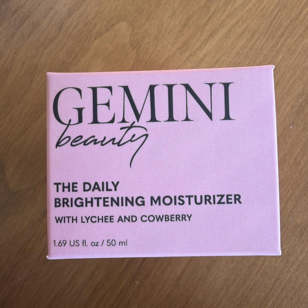 NEW Gemini Beauty Daily Brightening Moisturizer ‎ w/ Lychee & Cowberry 1.69oz